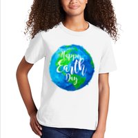 Happy Earth Day Globe Kids T-Shirt