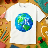 Happy Earth Day Globe Kids T-Shirt