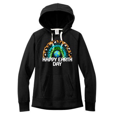 Happy Earth Day Wildlife Sealife Rainbow Women's Fleece Hoodie