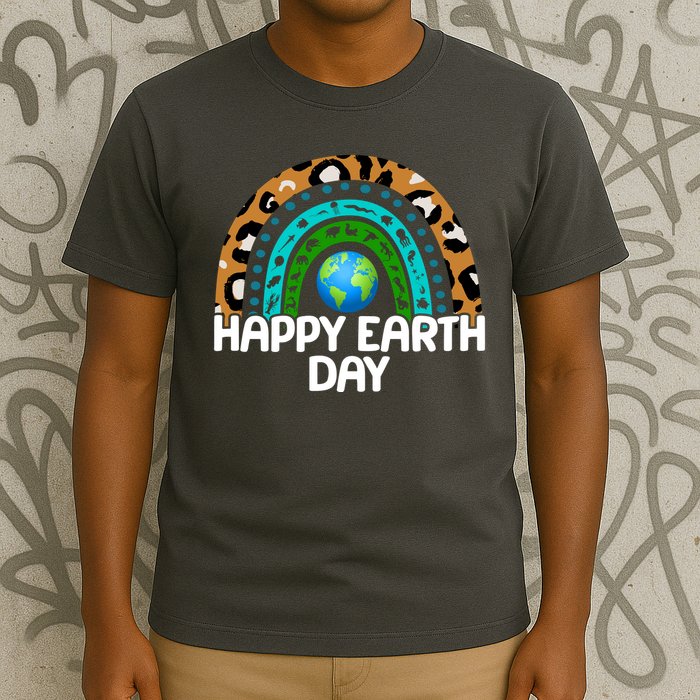Happy Earth Day Wildlife Sealife Rainbow T-Shirt
