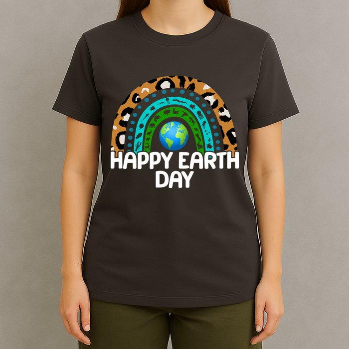 Happy Earth Day Wildlife Sealife Rainbow T-Shirt
