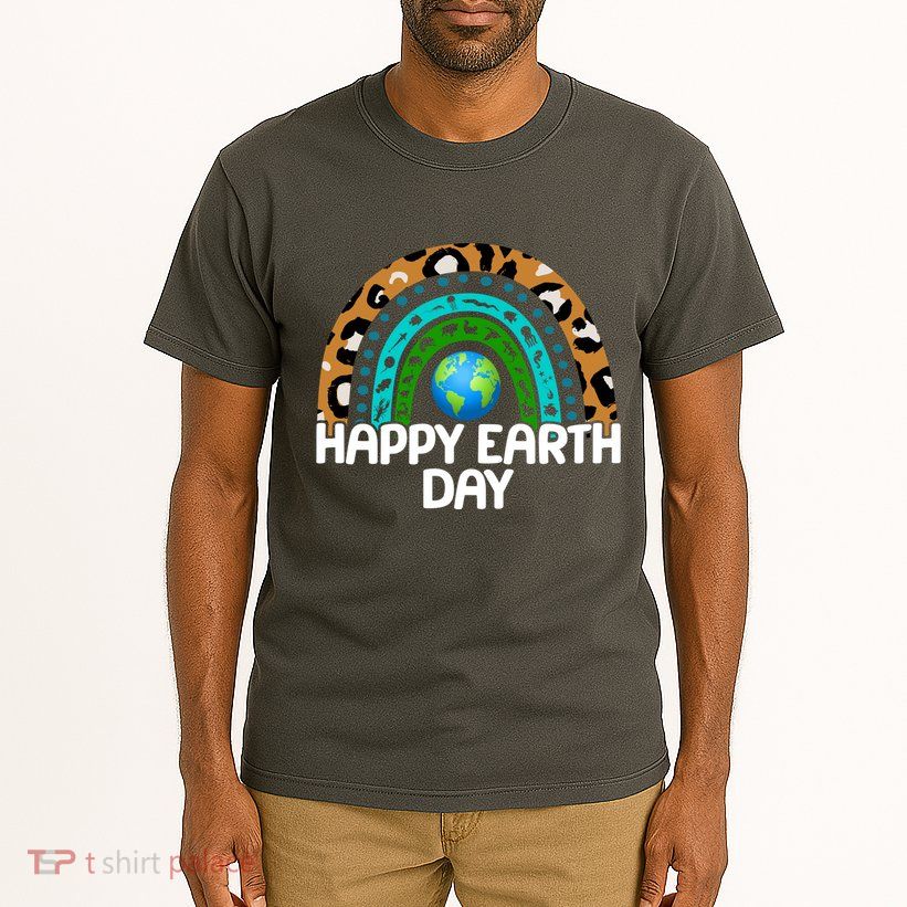 Happy Earth Day Wildlife Sealife Rainbow Tall T-Shirt