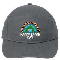 Happy Earth Day Wildlife Sealife Rainbow 7-Panel Snapback Hat