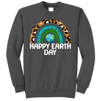 Happy Earth Day Wildlife Sealife Rainbow Tall Sweatshirt