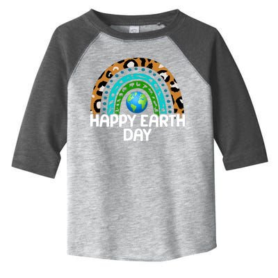 Happy Earth Day Wildlife Sealife Rainbow Toddler Fine Jersey T-Shirt