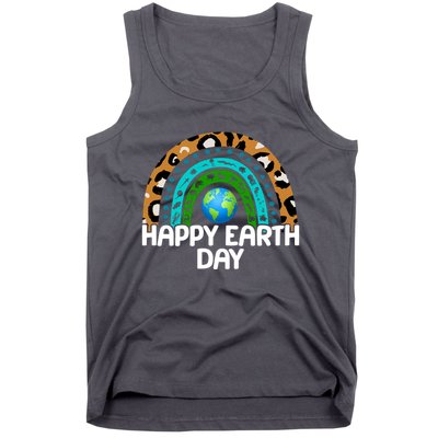 Happy Earth Day Wildlife Sealife Rainbow Tank Top