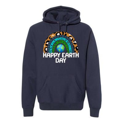 Happy Earth Day Wildlife Sealife Rainbow Premium Hoodie