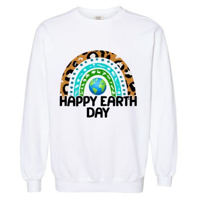 Happy Earth Day Wildlife Sealife Rainbow Garment-Dyed Sweatshirt