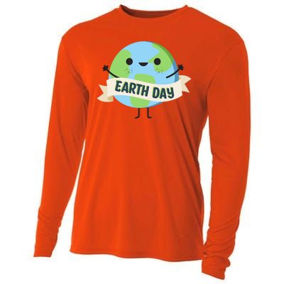 Happy Earth Day Cooling Performance Long Sleeve Crew