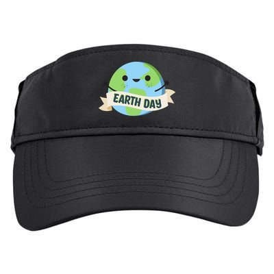 Happy Earth Day Adult Drive Performance Visor