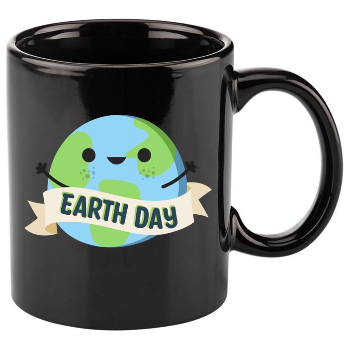 Happy Earth Day 11oz C Handle Ceramic Mug