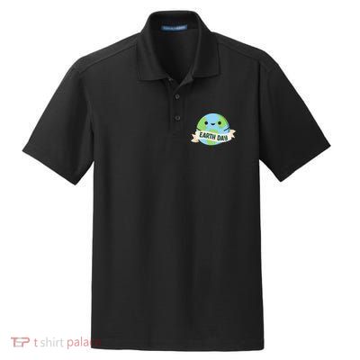 Happy Earth Day Dry Zone Grid Polo