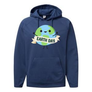 Happy Earth Day Performance Fleece Hoodie