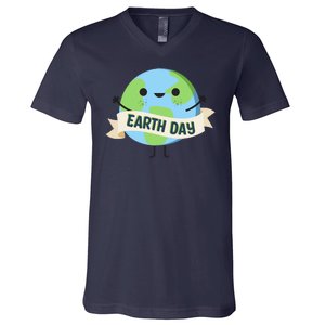 Happy Earth Day V-Neck T-Shirt