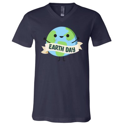 Happy Earth Day V-Neck T-Shirt