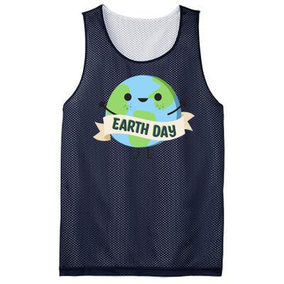 Happy Earth Day Mesh Reversible Basketball Jersey Tank