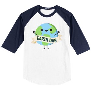 Happy Earth Day Baseball Sleeve Shirt