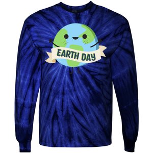 Happy Earth Day Tie-Dye Long Sleeve Shirt