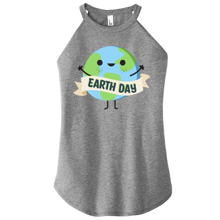 Happy Earth Day Women's Perfect Tri Rocker Tank
