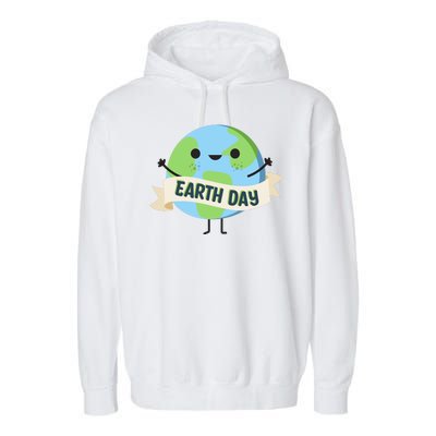 Happy Earth Day Garment-Dyed Fleece Hoodie