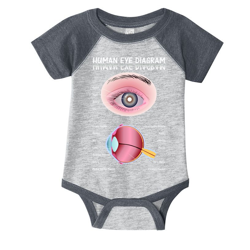 Human Eye Diagram Infant Baby Jersey Bodysuit