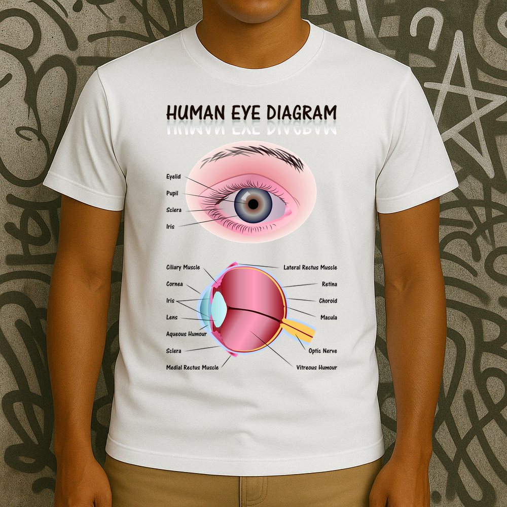 Human Eye Diagram T-Shirt
