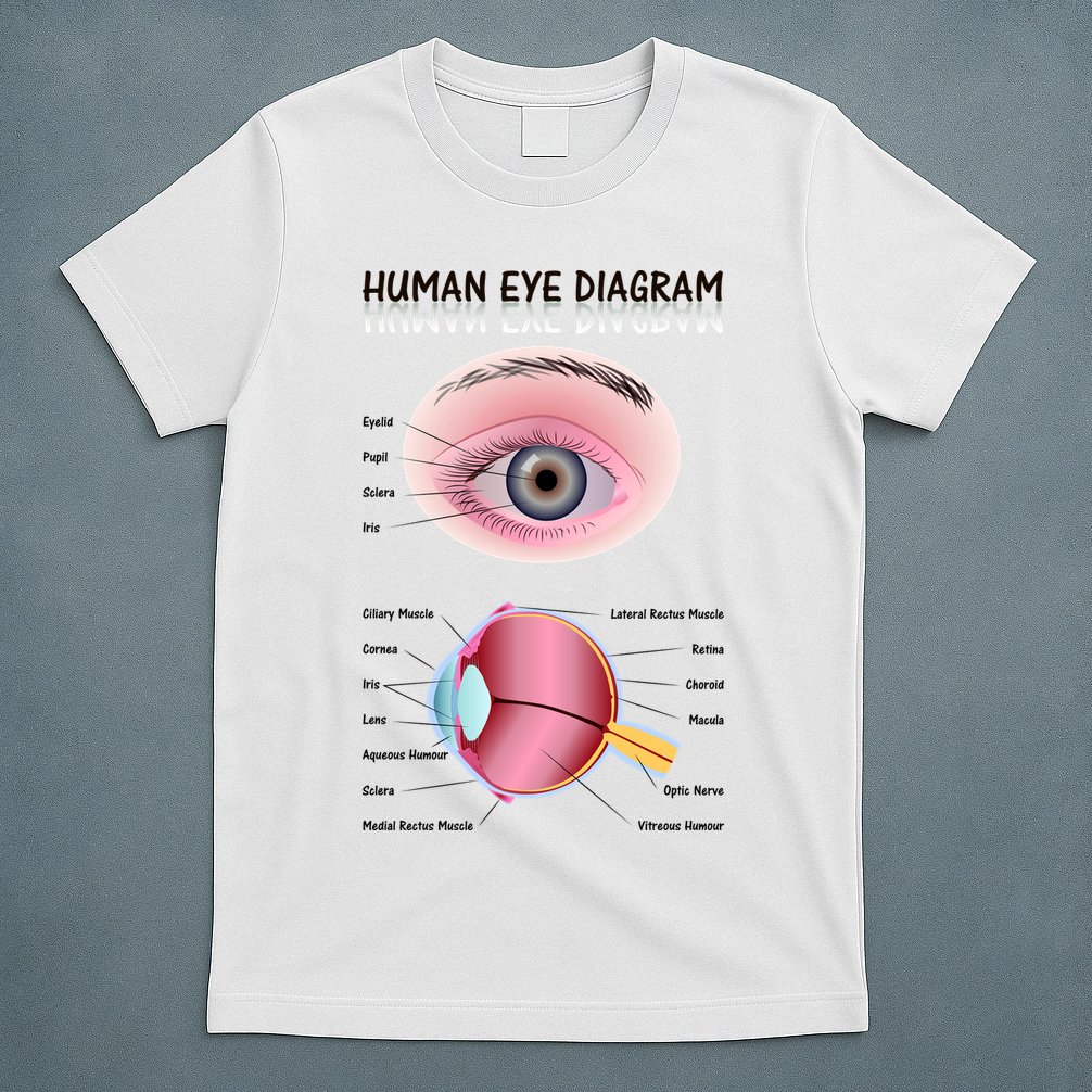Human Eye Diagram T-Shirt
