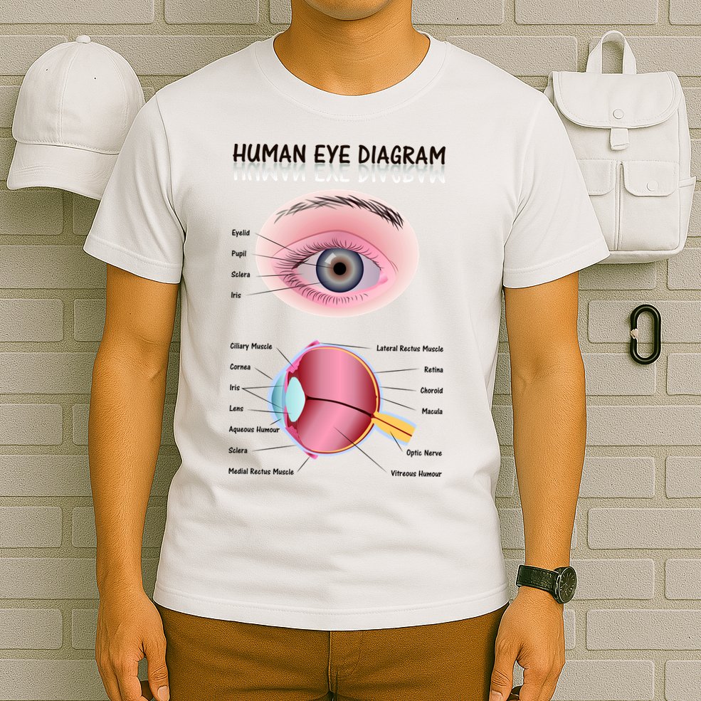 Human Eye Diagram T-Shirt