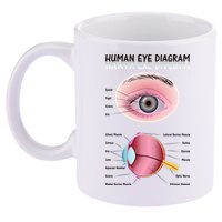 Human Eye Diagram 11oz C Handle Ceramic Mug