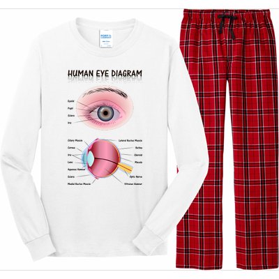 Human Eye Diagram Long Sleeve Pajama Set