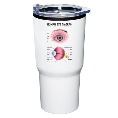 Human Eye Diagram Tumbler