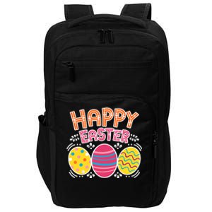 Happy Easter Day Colorful Egg Hunting Impact Tech Backpack