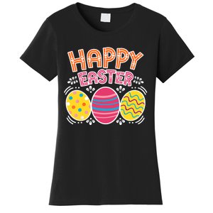 Happy Easter Day Colorful Egg Hunting Women's T-Shirt