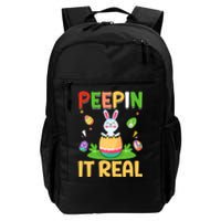 Happy Easter Day Peepin It Real Funny Easter Gift Daily Commute Backpack