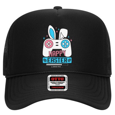 Happy Easter Day Loading Bunny Basket Hunting Chocolate Eggs Trucker Hat