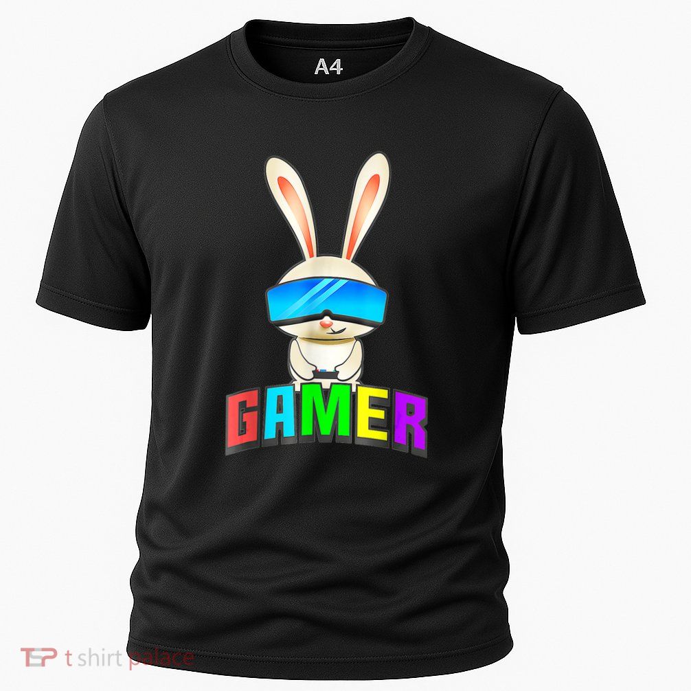 Happy Easter Day Bunny Egg Funny Gamer Performance Shirt