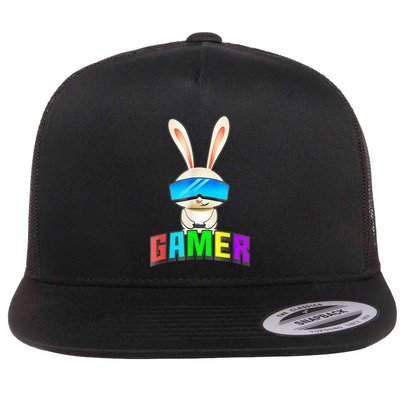 Happy Easter Day Bunny Egg Funny Gamer Flatbill Hat