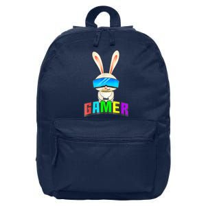 Happy Easter Day Bunny Egg Funny Gamer 16 in Basic Backpack