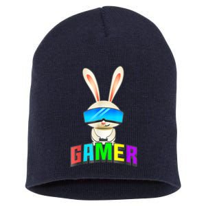 Happy Easter Day Bunny Egg Funny Gamer Short Acrylic Beanie