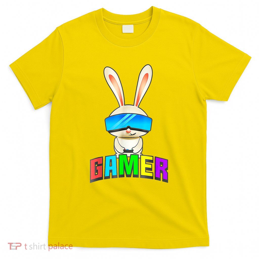 Happy Easter Day Bunny Egg Funny Gamer T-Shirt