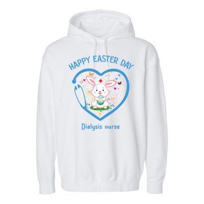 Happy Easter Dialysis Nurse Gift Cute Nurse Easter Day Meaningful Gift Garment-Dyed Fleece Hoodie