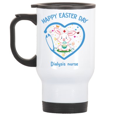 Happy Easter Dialysis Nurse Gift Cute Nurse Easter Day Meaningful Gift Stainless Steel Travel Mug