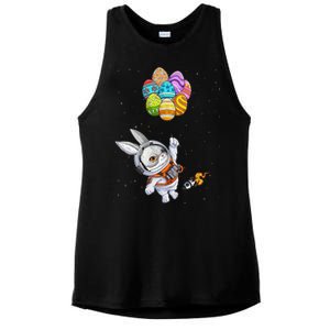 Happy Easter Day Bunny Egg astronaut Space Ladies PosiCharge Tri-Blend Wicking Tank