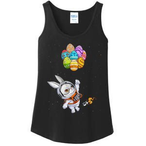 Happy Easter Day Bunny Egg astronaut Space Ladies Essential Tank