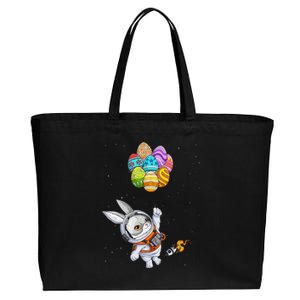 Happy Easter Day Bunny Egg astronaut Space Cotton Canvas Jumbo Tote