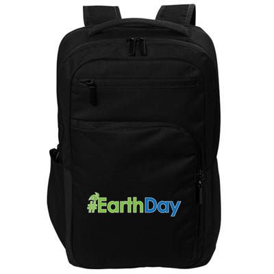 Hashtag Earth Day Awareness Impact Tech Backpack