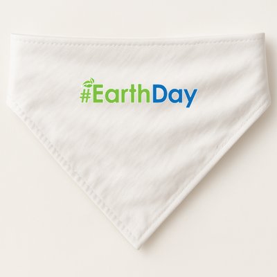 Hashtag Earth Day Awareness USA-Made Doggie Bandana
