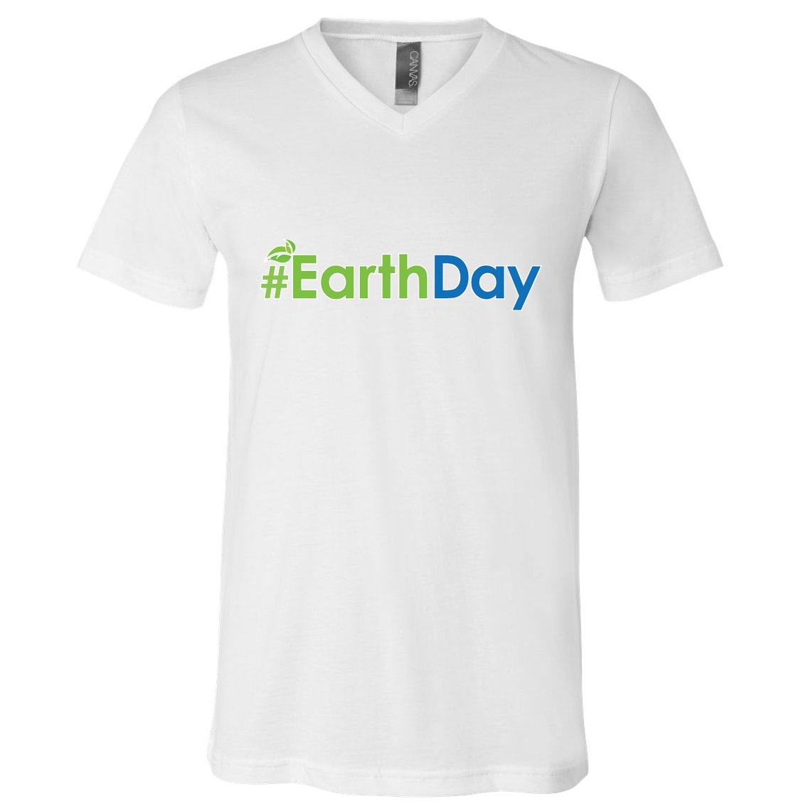 Hashtag Earth Day Awareness V-Neck T-Shirt