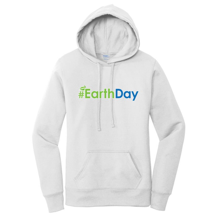 Hashtag Earth Day Awareness Women's Pullover Hoodie