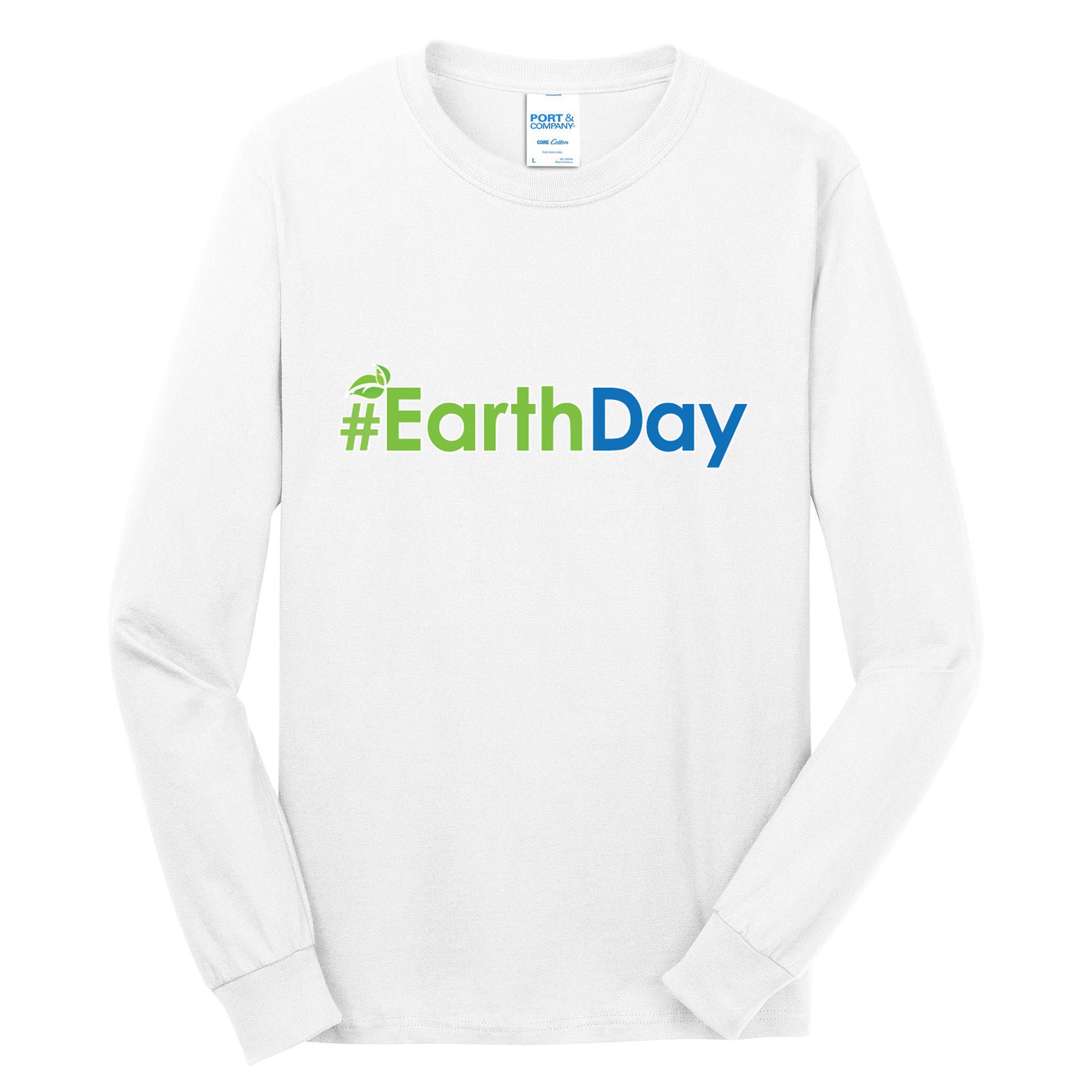 Hashtag Earth Day Awareness Tall Long Sleeve T-Shirt
